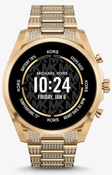 how to turn on a michael kors smartwatch|Michael Kors Gen 6 Bradshaw MKT5136 manual.